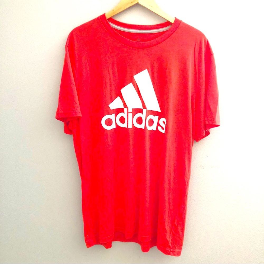 Adidas Red Logo T-Shirt Size XL